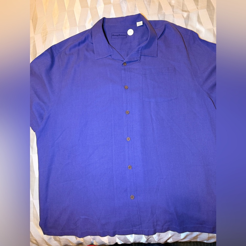 Tommy Bahama Royal Blue Casual Button-Down Shirt